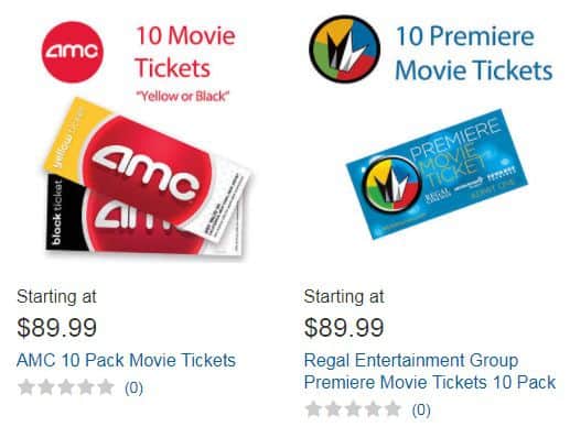 Costco Bulk Priced Movie Tickets