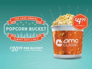 AMC 2020 Popcorn Bucket