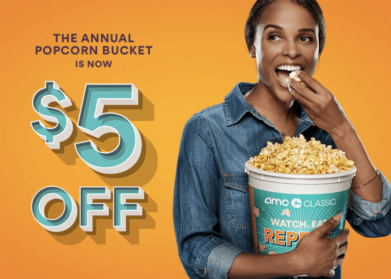 AMC Annual Popcorn Bucket Movie Theater Prices